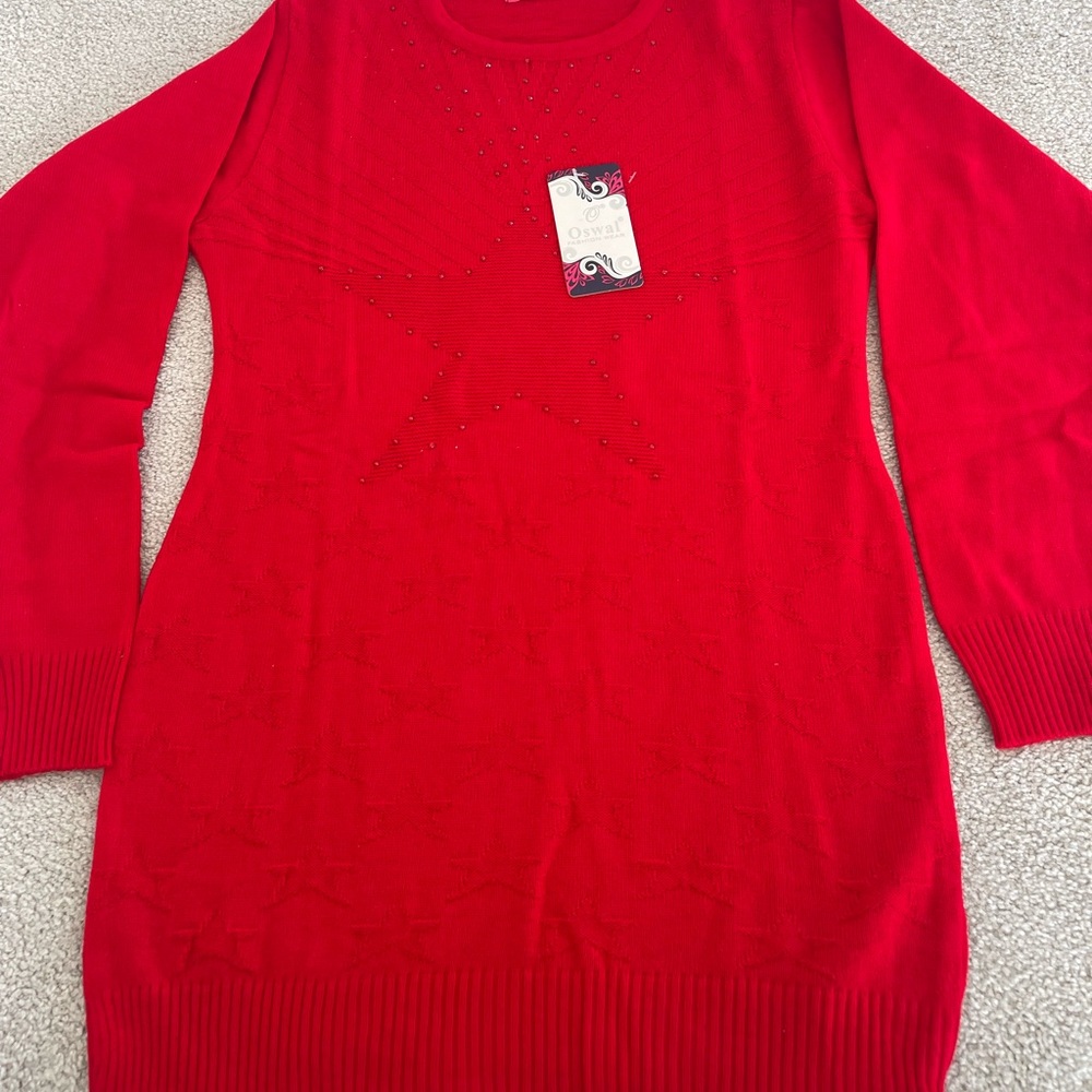 Red warm top